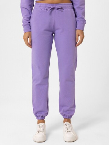 Effilé Pantalon 'Vittoria' Williot en violet : devant