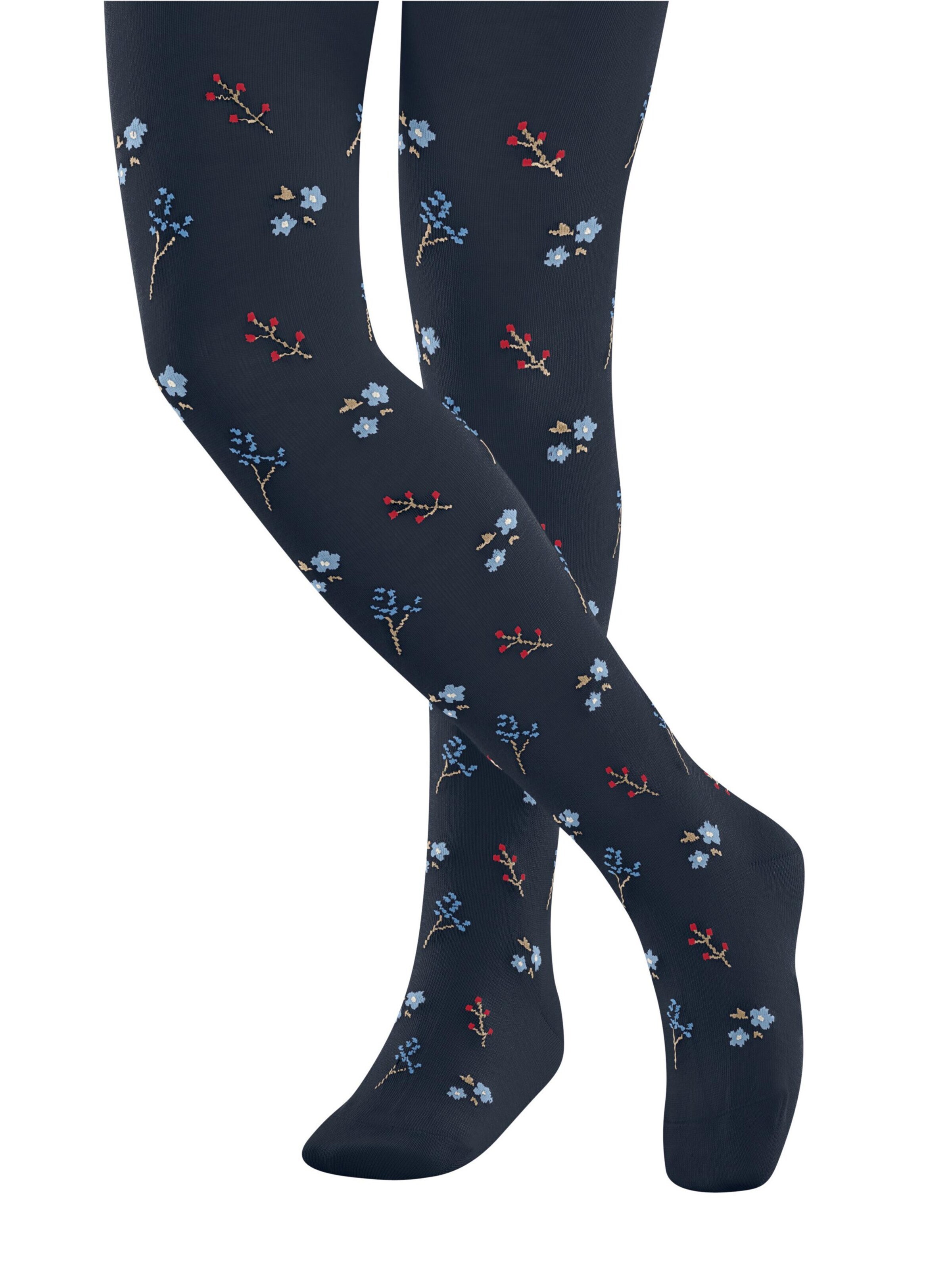 FALKE Tights 'Little Flowers' in Blue