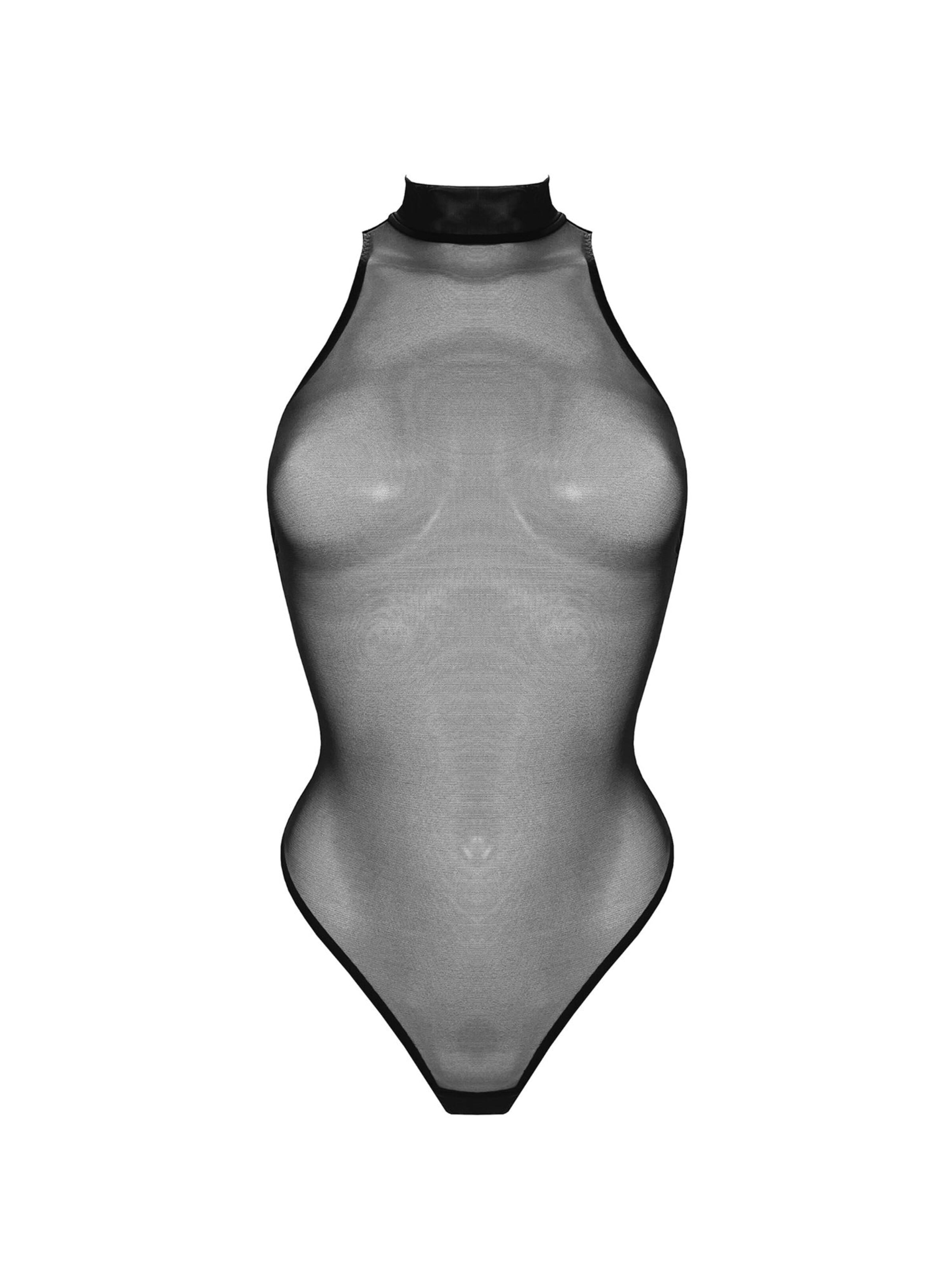 Bordelle Wäschebody 'Signature'‌‌‌‌ in Schwarz: Vorderseite