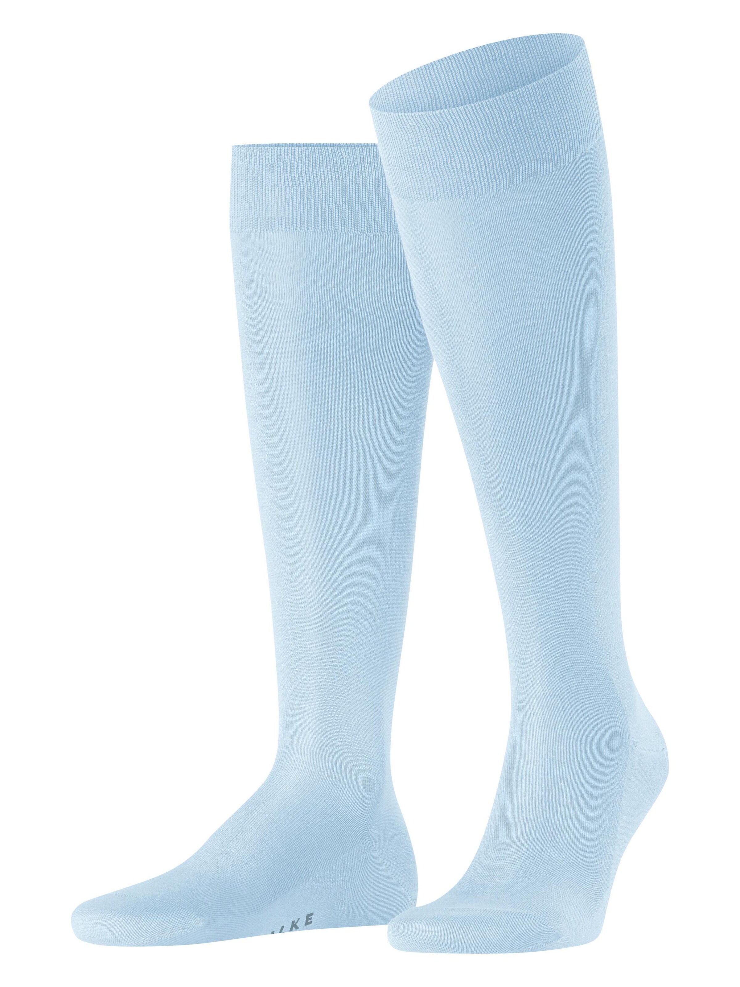 FALKE Knee High Socks 'Tiago' in Blue: front