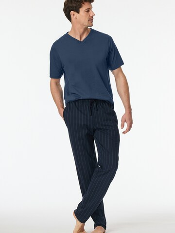 SCHIESSER Pyjamabroek ' Mix + Relax ' in Blauw: voorkant