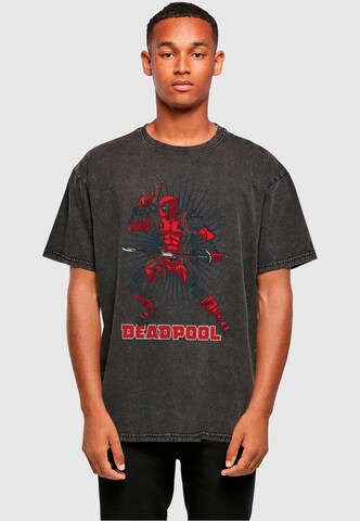 T-Shirt 'Deadpool - Gun Sword Burst' ABSOLUTE CULT en noir : devant