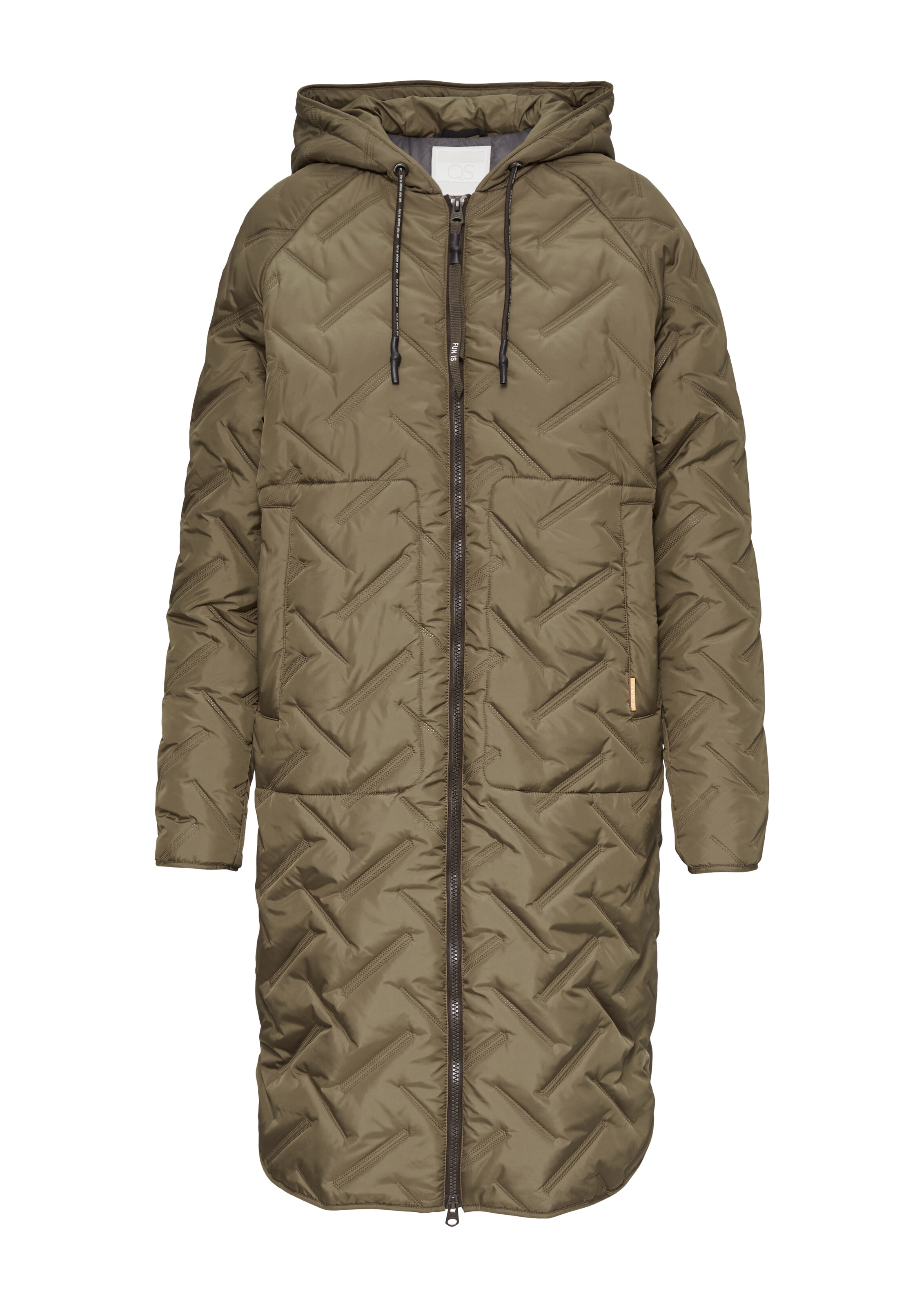 Manteau mi-saison QS en vert : devant