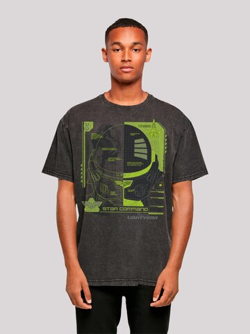 F4NT4STIC Shirt 'Buzz Lightyear Buzz Tech Panel' in Black: front