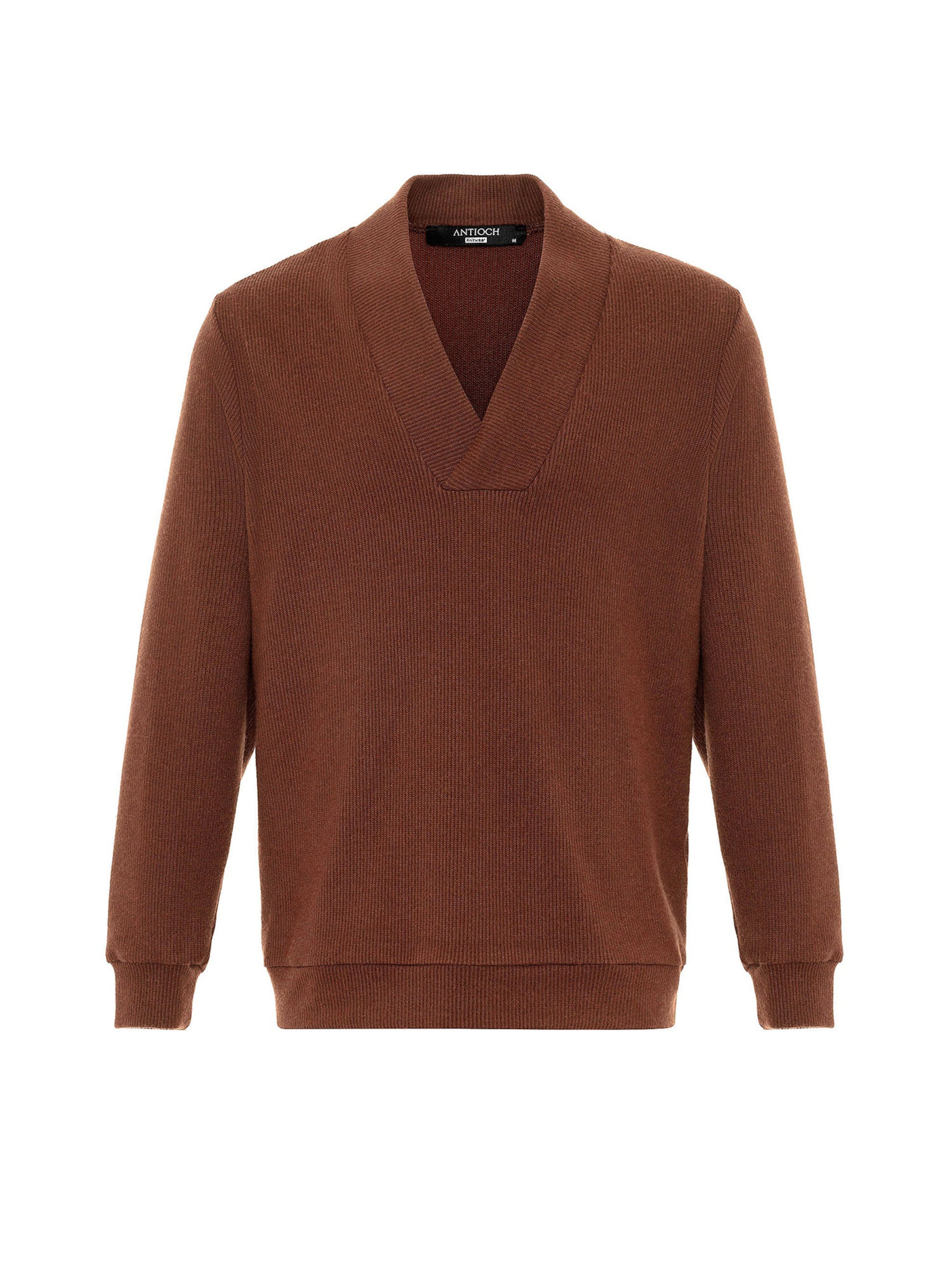 Pull-over Antioch en marron : devant