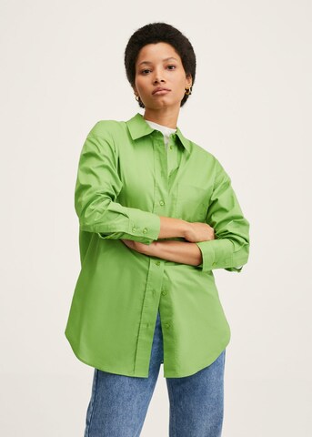 MANGO Blouse 'Regu' in Groen: voorkant