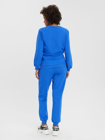 Effilé Pantalon 'Vida' MAMALICIOUS en bleu