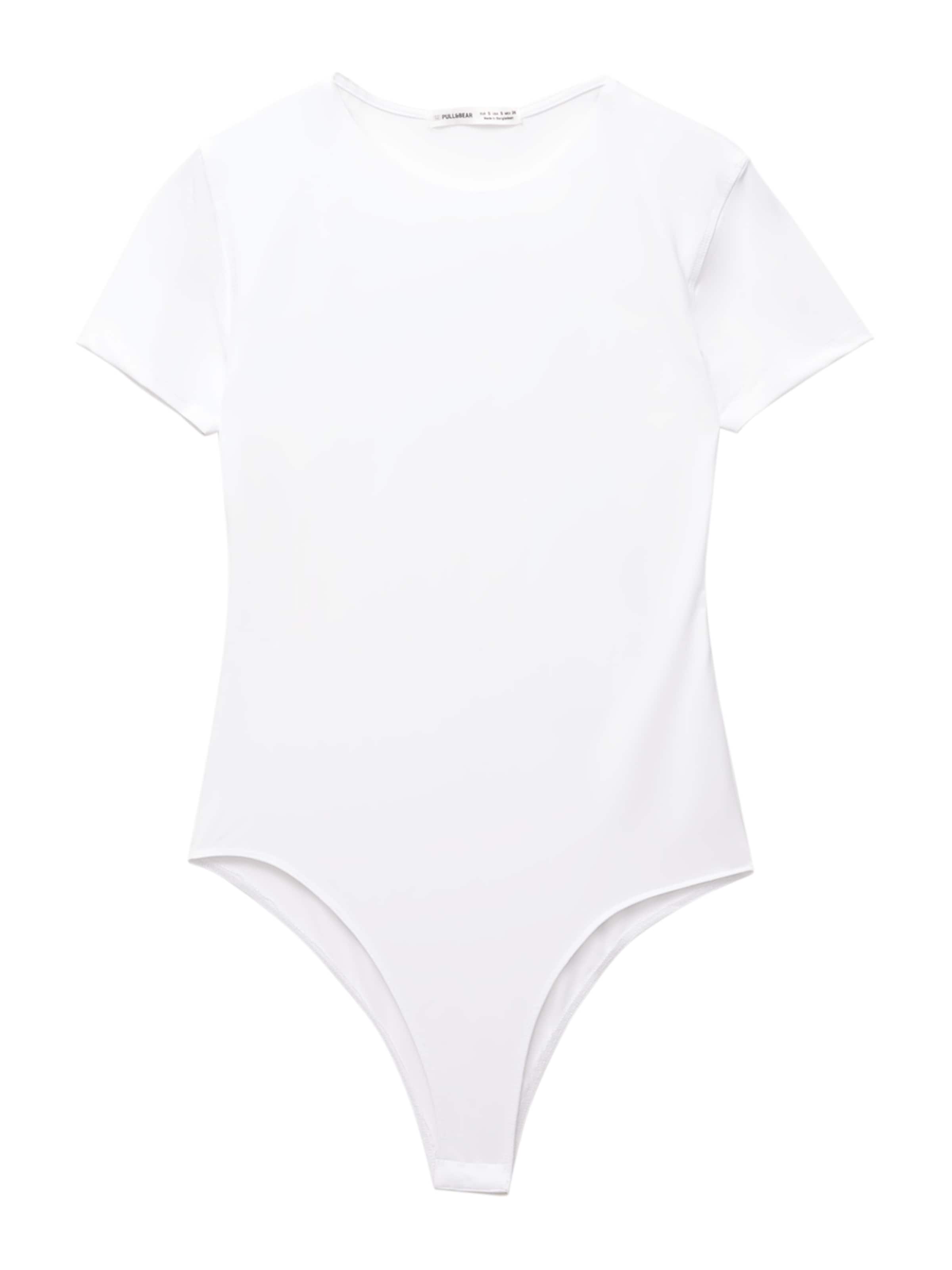 Body a maglietta di Pull&Bear in bianco: frontale