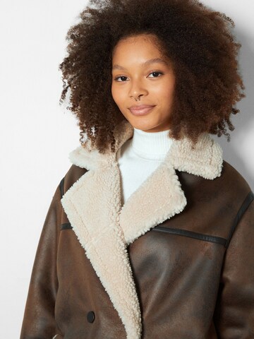 Bershka Winter coat in Brown