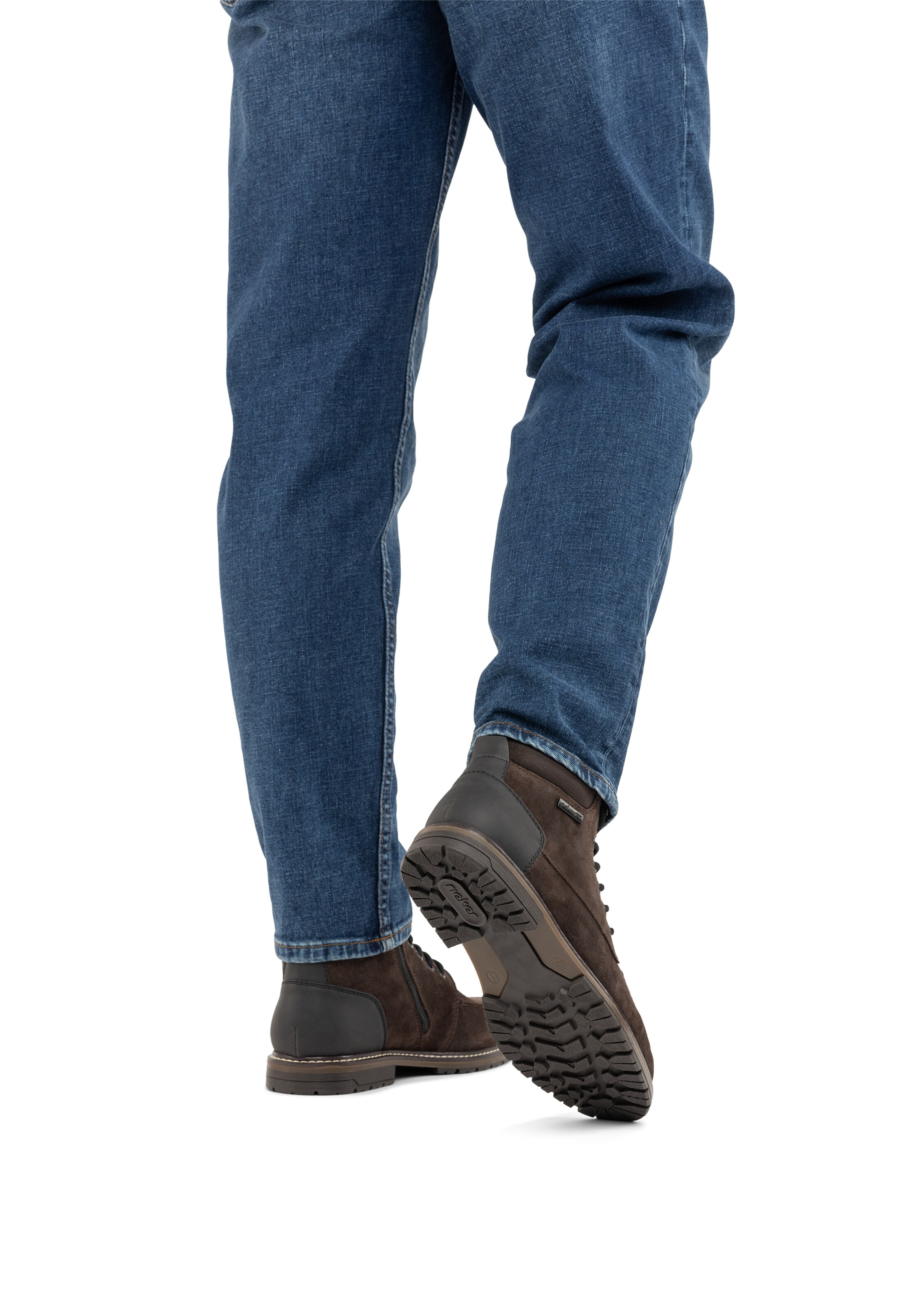 Bottes à lacets ' 13744 ' Rieker en marron : devant