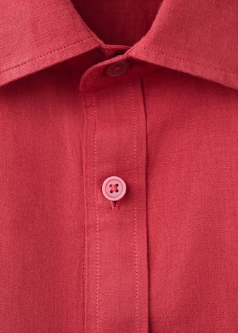 MANGO MAN Regular fit Button Up Shirt 'Avispa-h' in Red