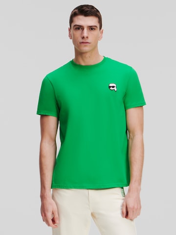 T-Shirt Karl Lagerfeld en vert : devant