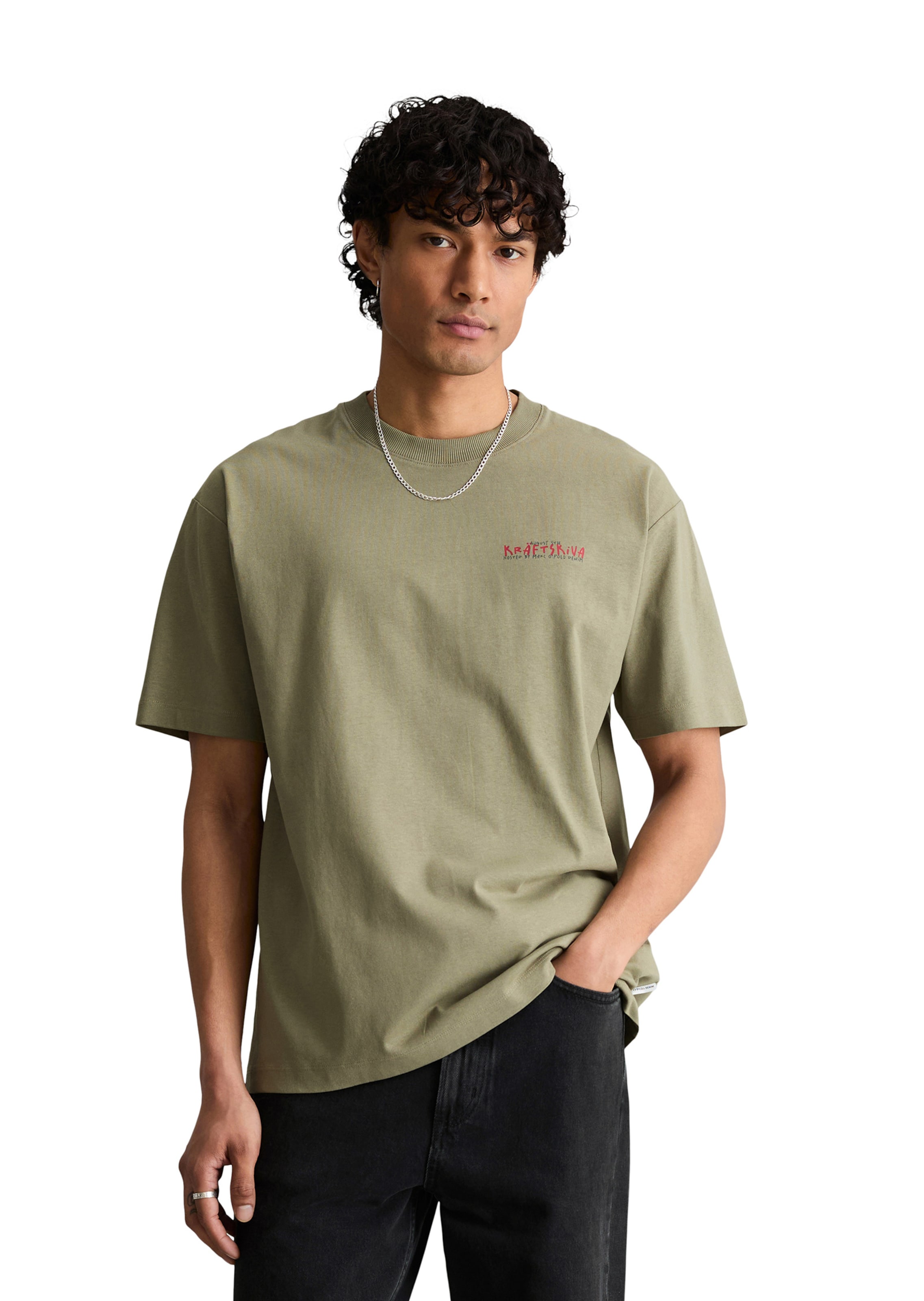Marc O'Polo DENIM Shirt in Green: front