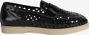 Desa Moccasins 'Slip-Ons' in Black: front