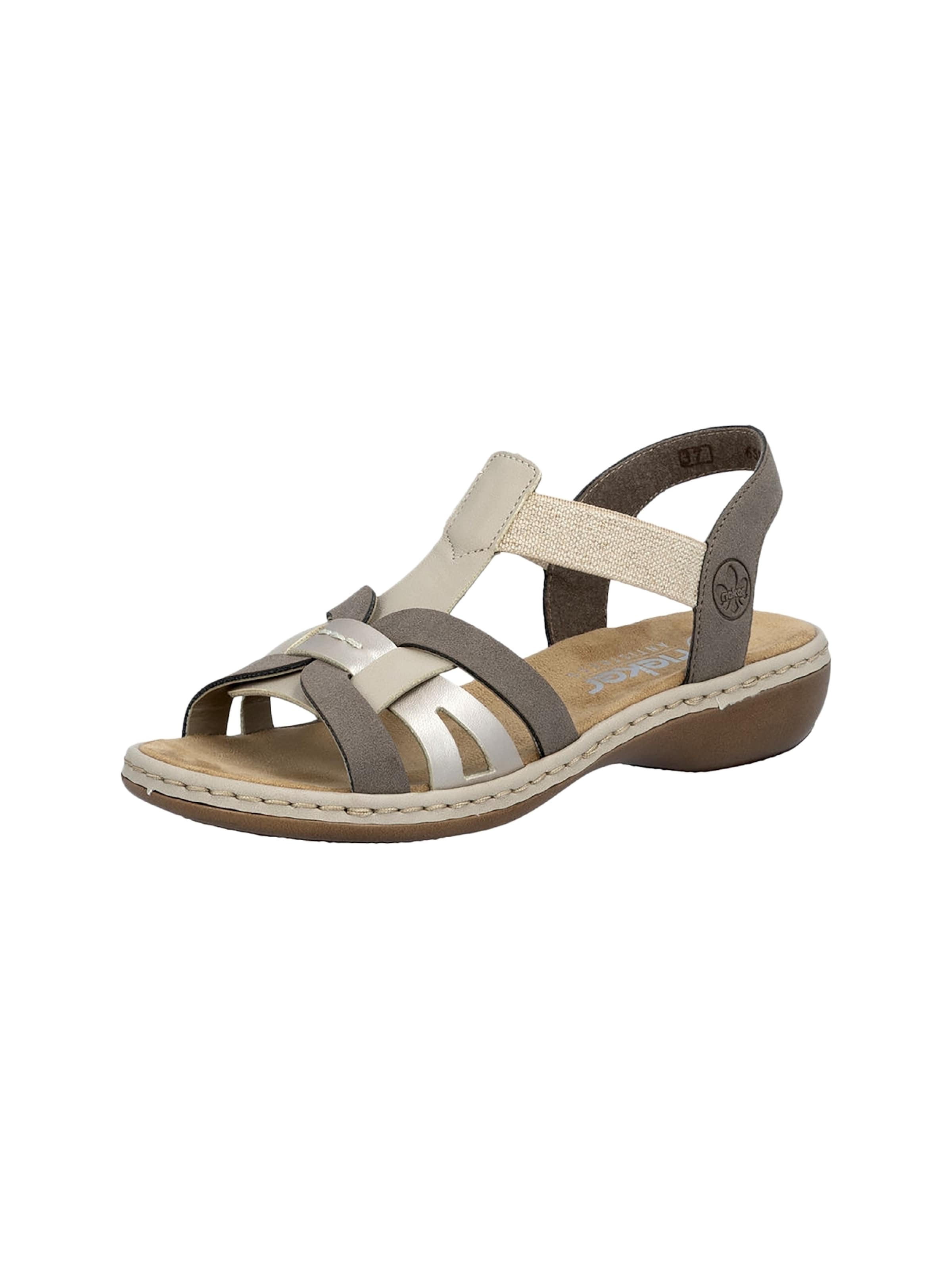 Rieker - Sandalias en beige: frente