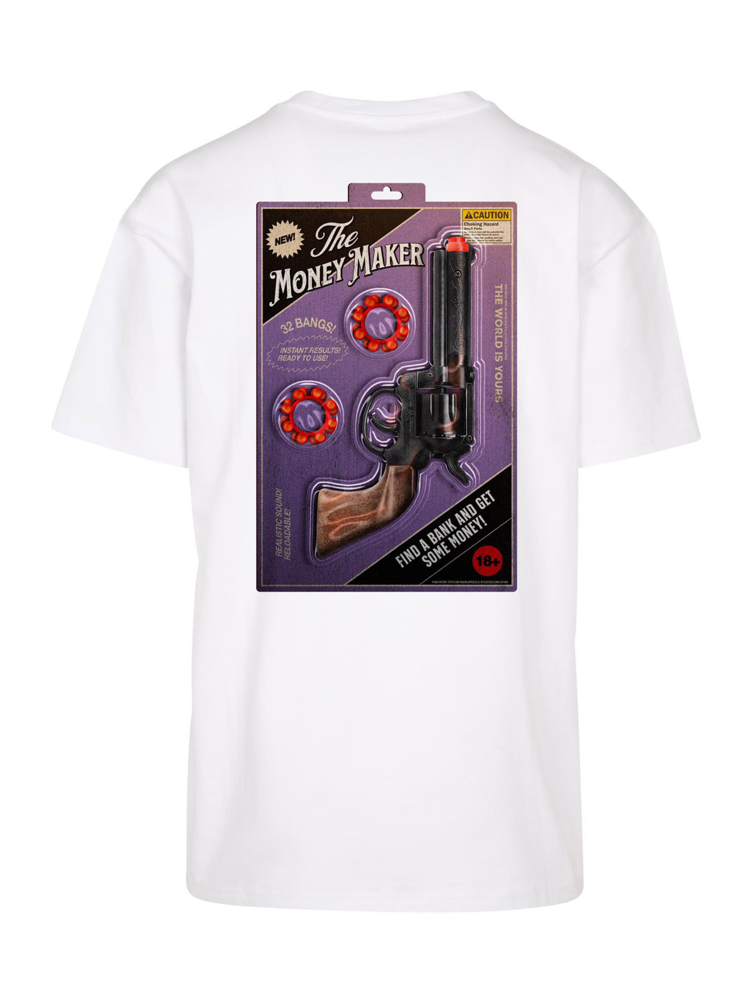 Maglietta 'Money Maker' di Mister Tee in bianco