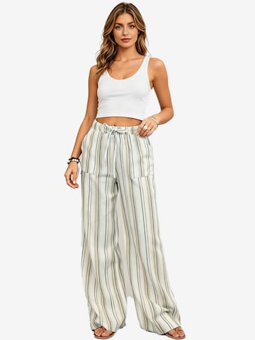 KoJooin Spodnie 'Damen Weite Freizeithose Mit Streifenprint Kordelzug Und Taschen Reisehose' w kolorze zielony