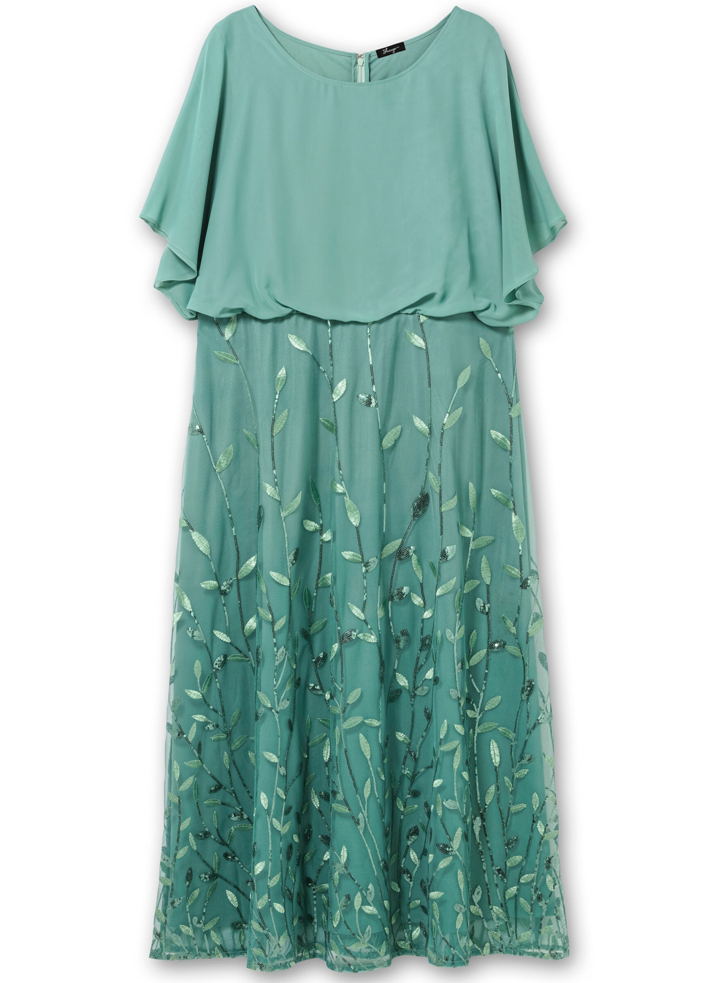 Abito da sera di SHEEGO in verde: frontale