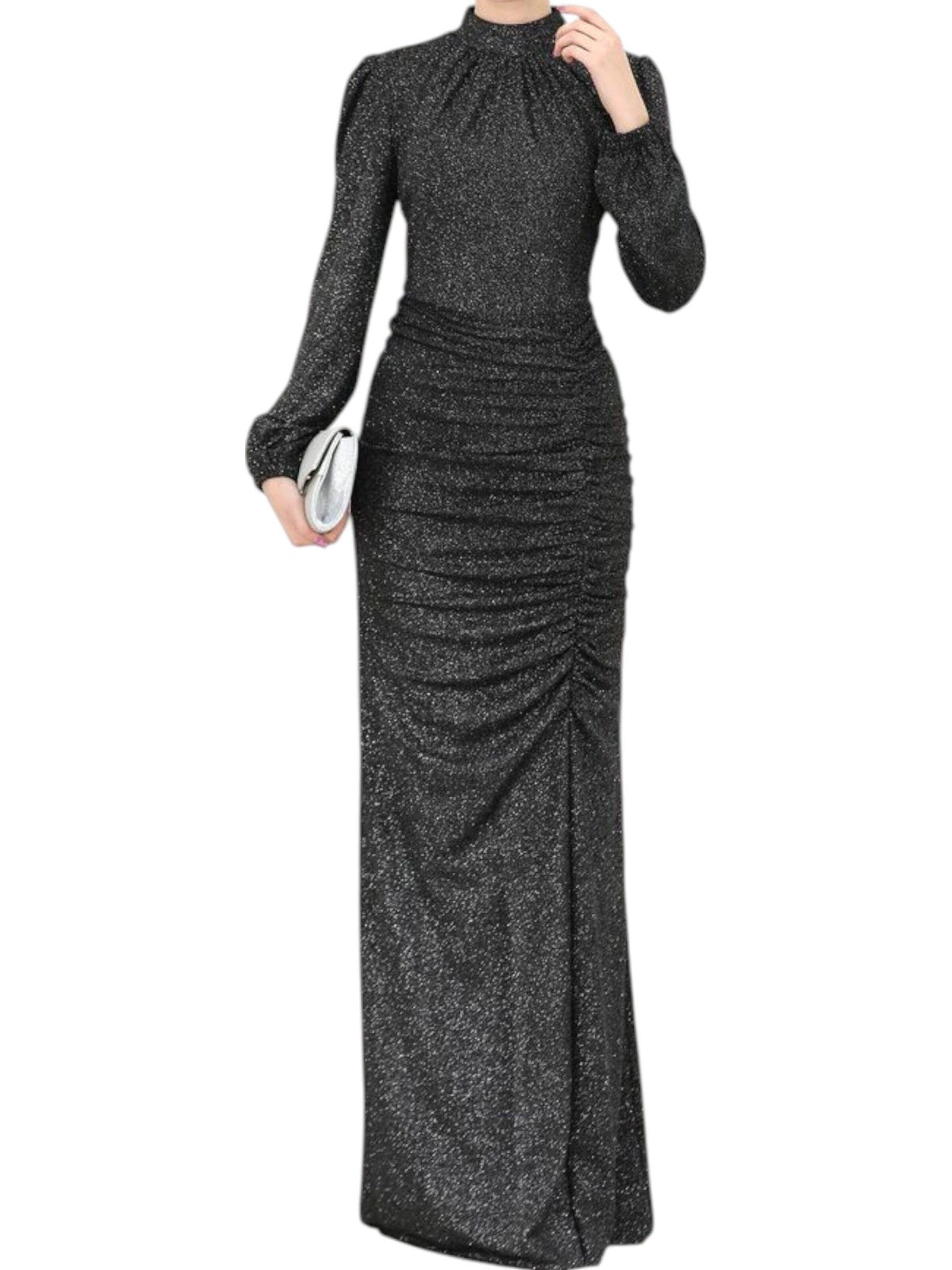 fashionshowcase Avondjurk 'RÜYA' in Zwart