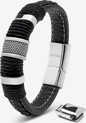 SERASAR Bracelet 'Ring' in Silver: front