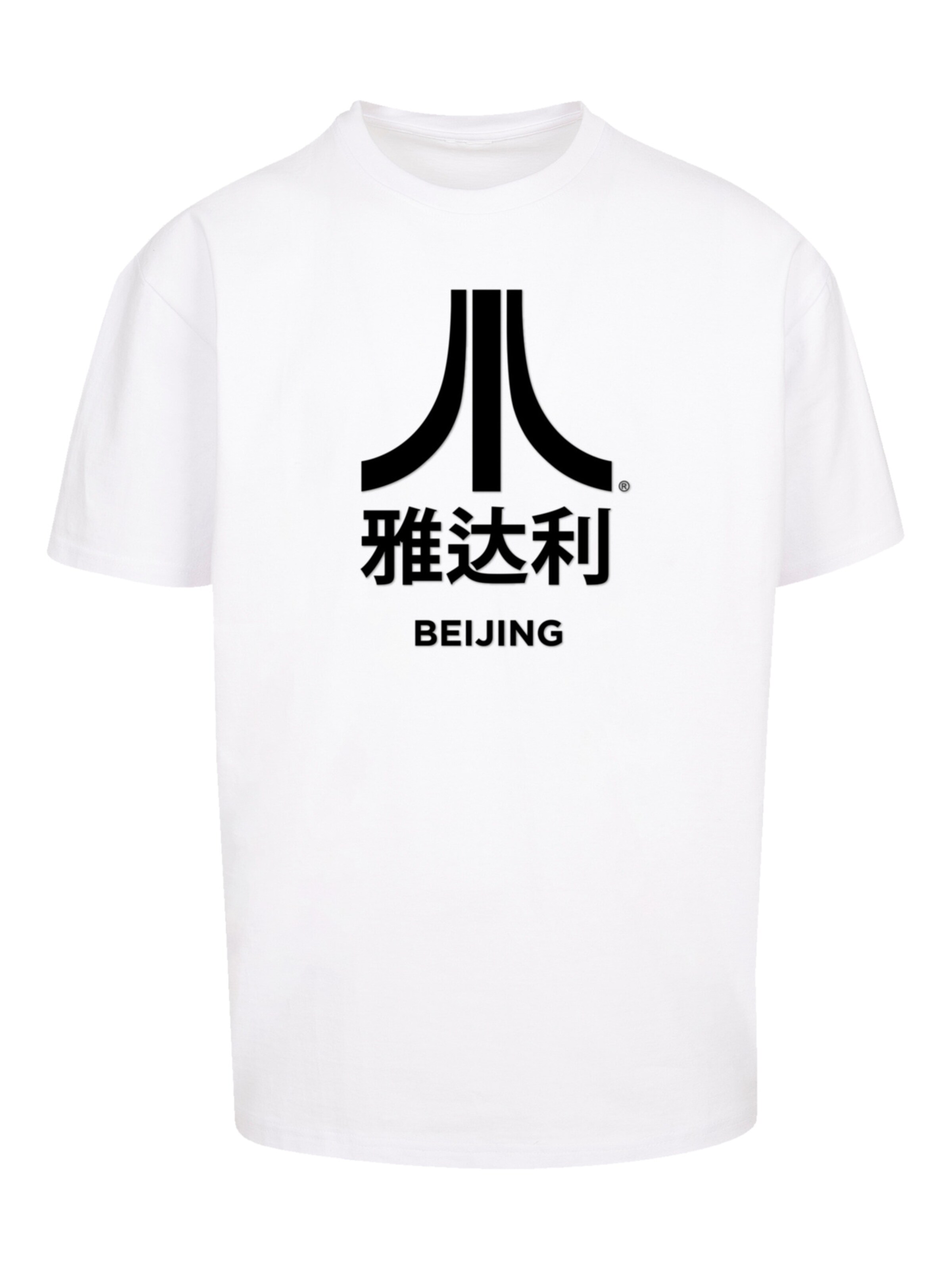 F4NT4STIC Shirt 'Atari Beijing Retro Arcade Games' in Wit: voorkant
