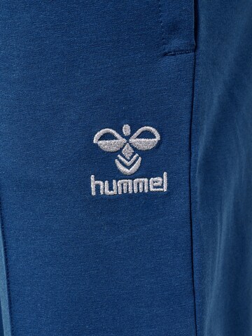 Hummel Wide Leg Sporthose 'ELLY' in Blau