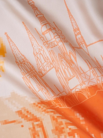 EMBLEMM Scarf 'Distorted Prague' in Beige