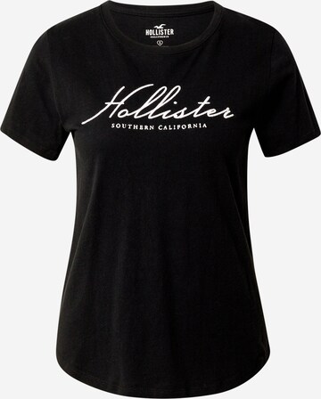 HOLLISTER T-shirt i svart: framsida