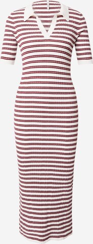 Pepe Jeans Knitted dress 'DANNA' in White: front