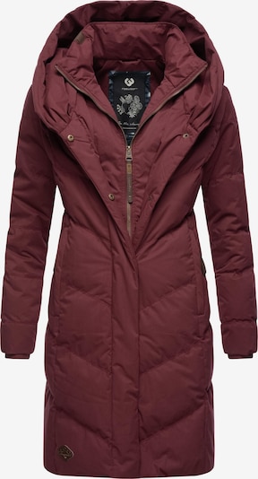 Ragwear Mantel 'Natalka' in XS in weinrot / schwarz / weiß, Produktansicht