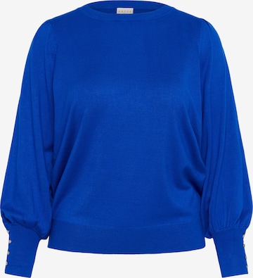 KAFFE CURVE Sweater 'Lizzy' in Blue: front