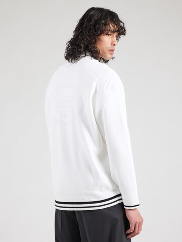 BOSS Gebreid vest 'Heritage' in Wit
