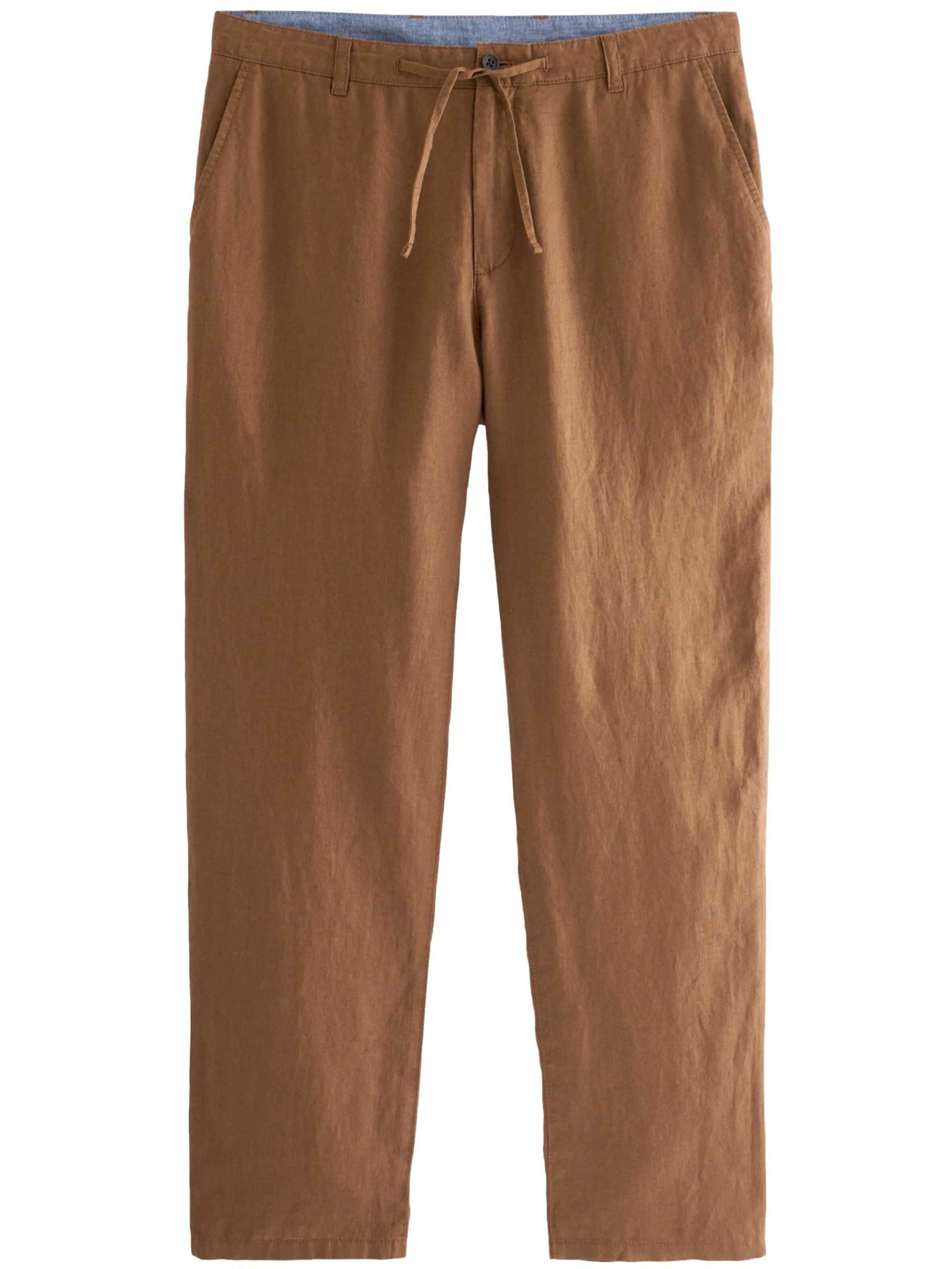 Next Trousers in Brown: front