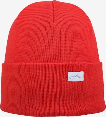 Lou-i Mütze 'Mütze aus Bio-Baumwolle' in Rot: Vorderseite