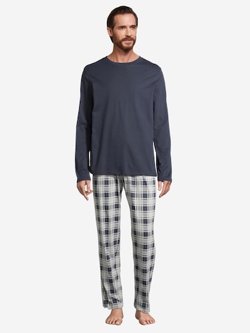 SCHIESSER Pajamas long 'Night & Home' in Grey
