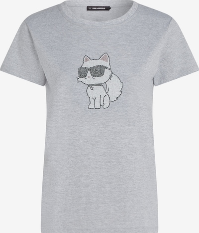 Marškinėliai iš Karl Lagerfeld, spalva – margai pilka / rožių spalva / juoda / balta, Prekių apžvalga