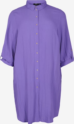 Zizzi Blouse 'Macy' in Lila: voorkant