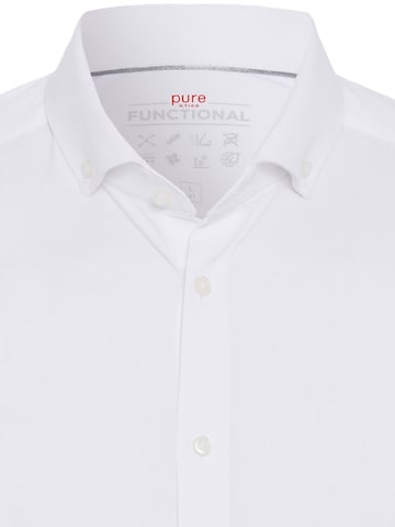 PURE Slim fit Button Up Shirt in White