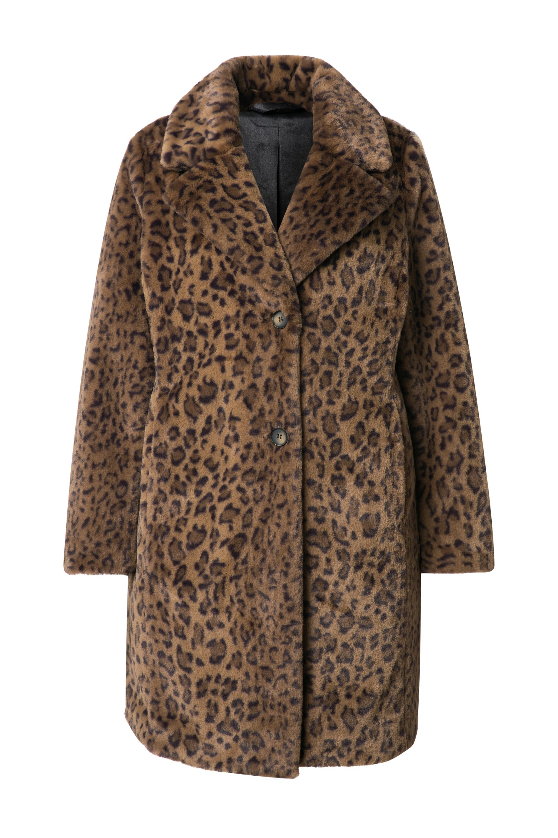 Ulla Popken Tussenmantel in Bruin: voorkant