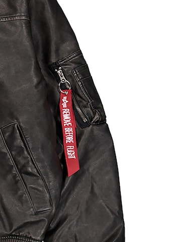 ALPHA INDUSTRIES Übergangsjacke 'MA-1 FL'‌ in Schwarz