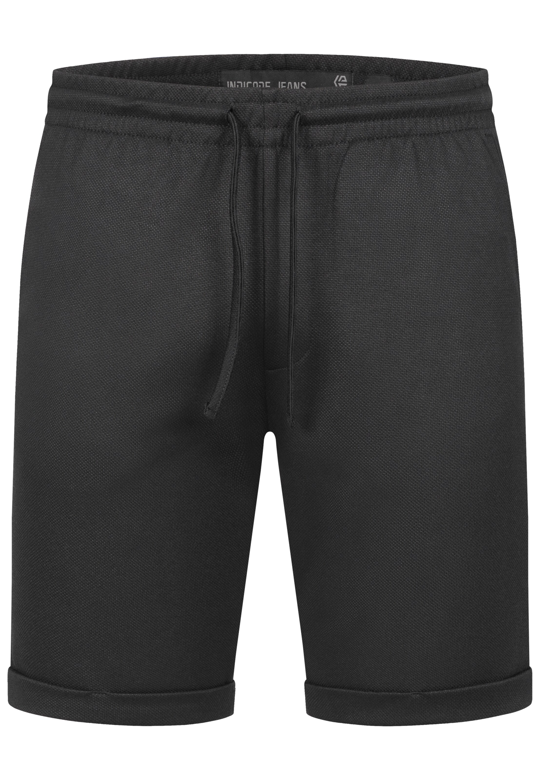 INDICODE JEANS Chino 'INTovey' in Zwart: voorkant