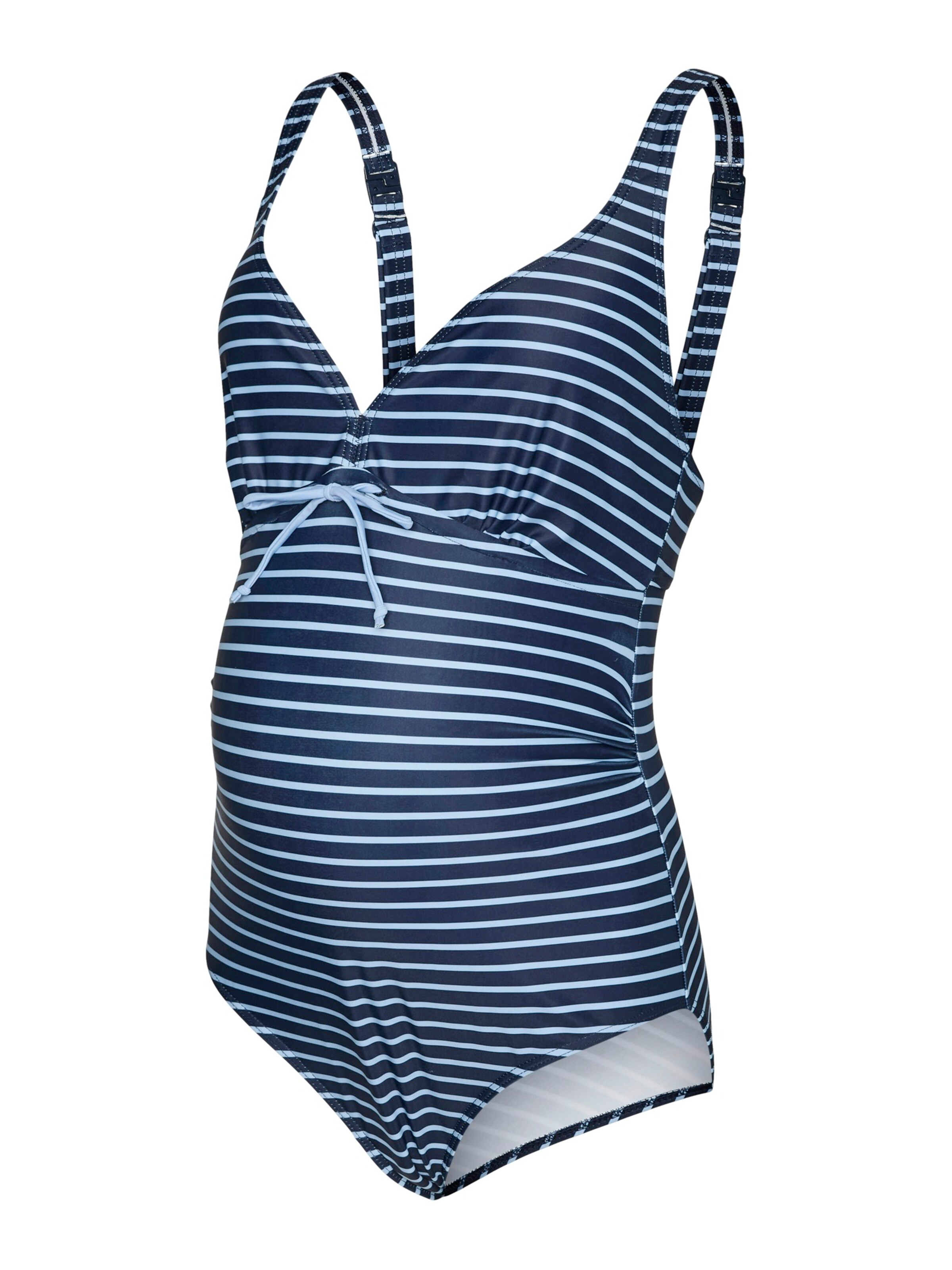 MAMALICIOUS Maillot de bain 'MLJOSEFINE' en bleu marine / bleu clair, Vue avec produit