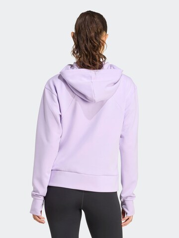 ADIDAS PERFORMANCE Спортна жилетка с качулка 'Designed 4' в лилав