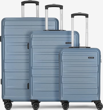 Worldpack Suitcase Set 'New York 2.0' in Blue: front