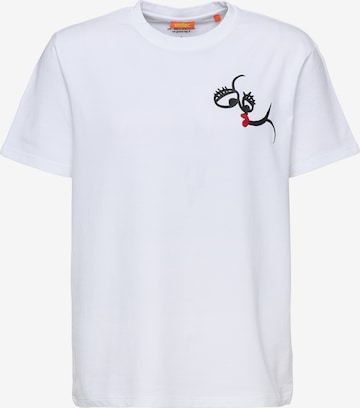 smiler. Shirt in White: front