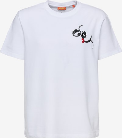 smiler. T-Shirt en rouge / noir / blanc, Vue avec produit