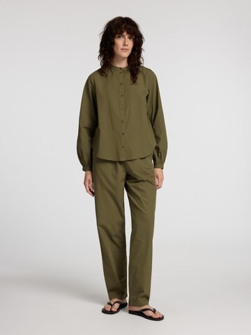 Regular Pantalon SELECTED en vert