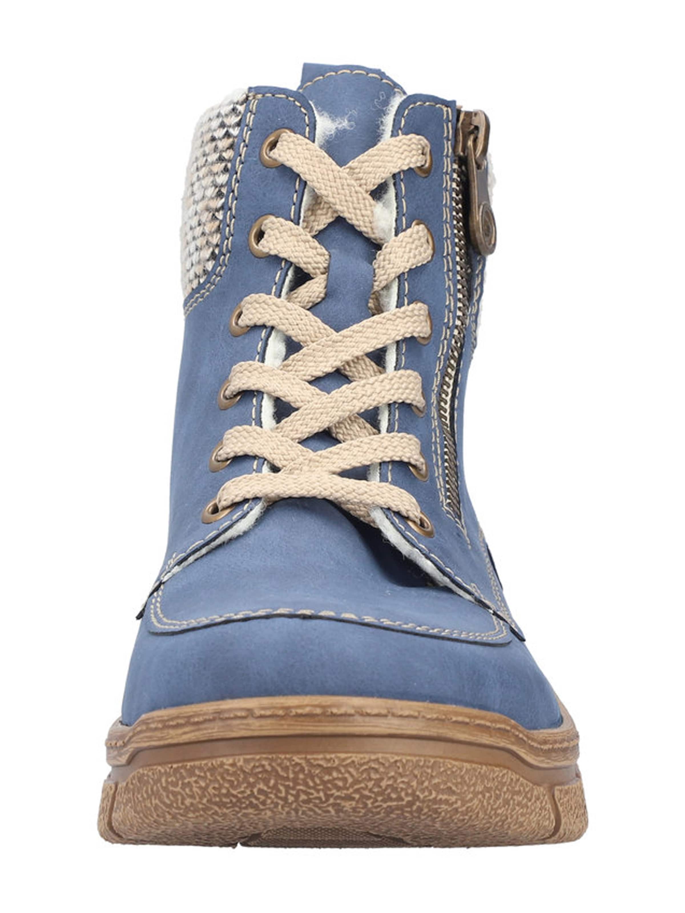 Ghete cu șireturi de la Rieker pe albastru