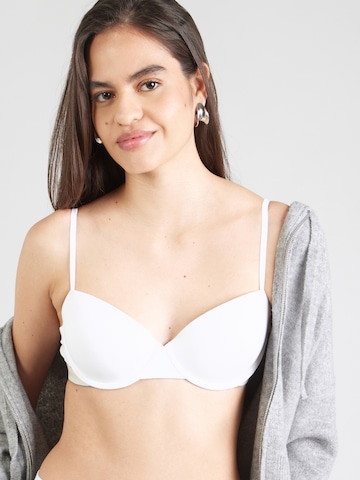 Calvin Klein T-Shirt Nedrček 'Heritage' | bela barva: sprednja stran
