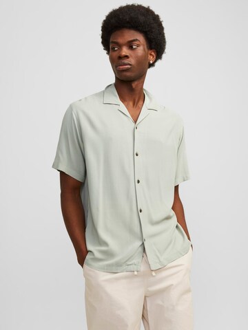 žalia JACK & JONES Standartinis modelis Marškiniai 'JEFF': priekis